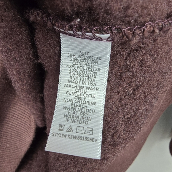 PEYTON JENSEN Leopard‎ Print Fleece Lined Sweater Brown Black Womens Size S - Picture 5 of 9